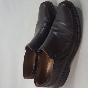 John Varvatos Brown Leather Slip On Shoes Size 11